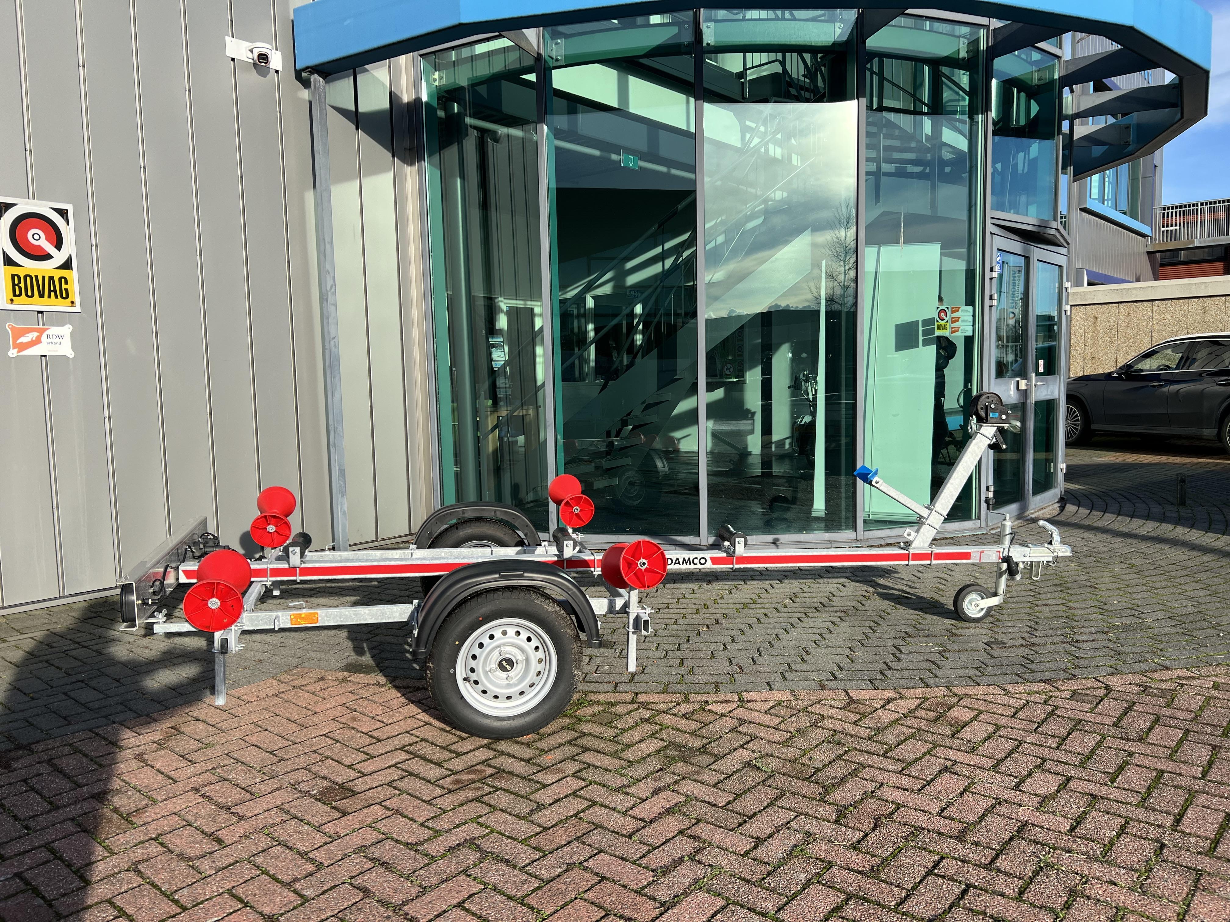 Damco rubberboot trailer